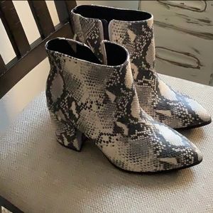 NWT Torrid Snakeskin Booties